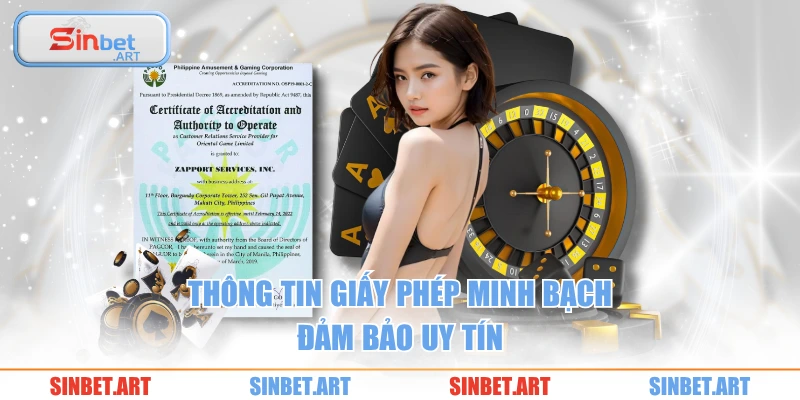 Giấy Phép Hoạt Động 1 Thông tin giấy phép minh bạch đảm bảo uy tín